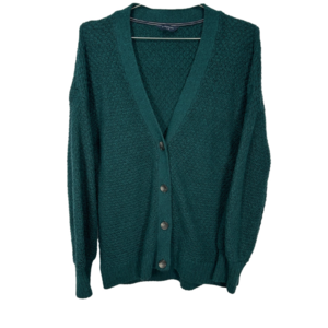 Denver Hayes Dark Teal Knit Cardigan‎ Large